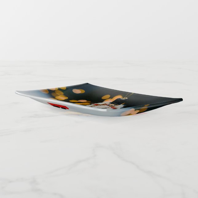 Christmas SlipperyJoe nutcracker figurine ornament Trinket Tray (Angled)