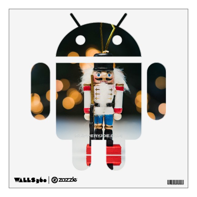 Christmas SlipperyJoe nutcracker figurine ornament Wall Decal (Front)