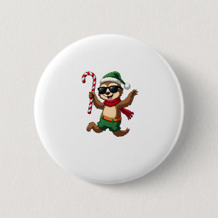 Christmas Sloth Elf Peppermint Candy Cane Shirt Gi Button