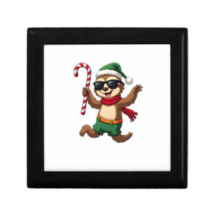 Christmas Sloth Elf Peppermint Candy Cane Shirt Gi Gift Box