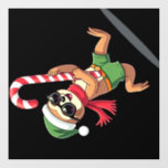 Christmas Sloth Elf Peppermint Candy Cane Shirt Gi Wall Decal