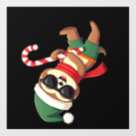 Christmas Sloth Elf Peppermint Candy Cane Shirt Gi Wall Decal