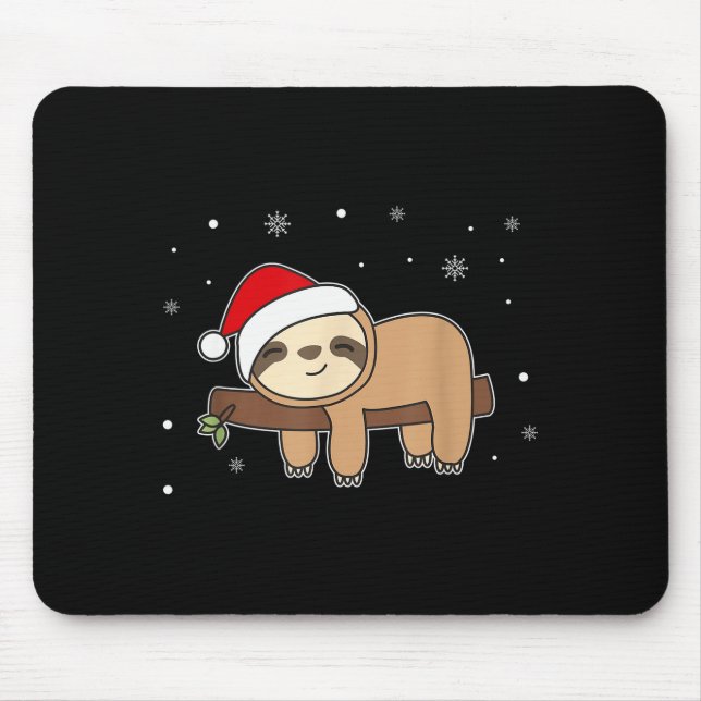 Christmas Sloth For Christmas Sweet Sloths  Mouse Pad (Front)