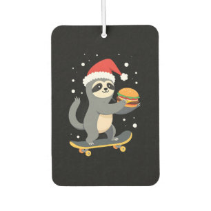 CHRISTMAS SLOTH Funny Christmas Skateboard Sloth ( Air Freshener