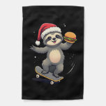 CHRISTMAS SLOTH Funny Christmas Skateboard Sloth ( Garden Flag