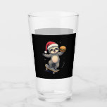 CHRISTMAS SLOTH Funny Christmas Skateboard Sloth ( Glass