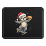 CHRISTMAS SLOTH Funny Christmas Skateboard Sloth ( Hitch Cover