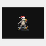 CHRISTMAS SLOTH Funny Christmas Skateboard Sloth Sign