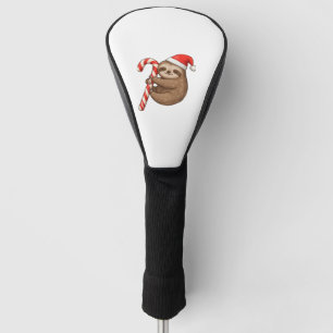 Christmas Sloth Hugging Candy Cane Classic T-Shirt Golf Head Cover