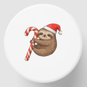 Christmas Sloth Hugging Candy Cane Classic T-Shirt Mini Candle Favors