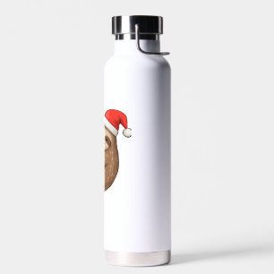 Christmas Sloth Hugging Candy Cane Classic T-Shirt Water Bottle