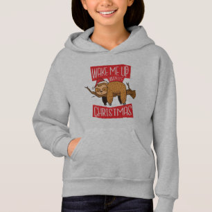 Christmas Sloth Saying Gift For Sloths Lover Hoodie