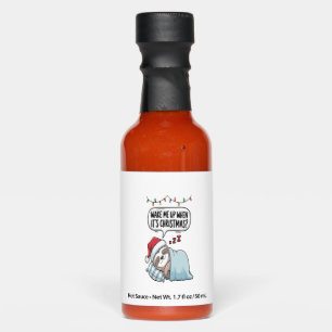 Christmas Sloth Sleeping Holiday Hot Sauces
