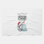 Christmas Sloth Sleeping Holiday Kitchen Towel