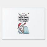 Christmas Sloth Sleeping Holiday Sign