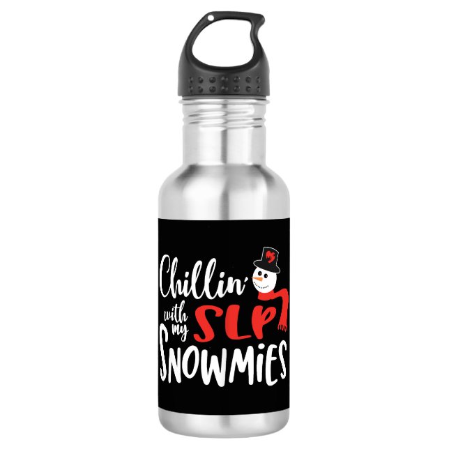Christmas SLP speech pathologist   Stainless Steel Water Bottle (Front)