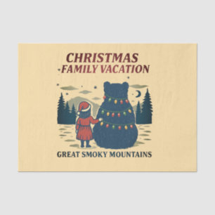 Christmas Smoky Mountains National Park Vacation Tissue Paper