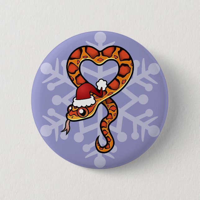 Christmas Snake Button (Front)