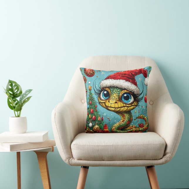 Christmas snake throw pillow (Chair)