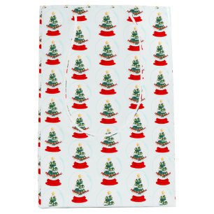 Christmas Snow Ball Medium Gift Bag