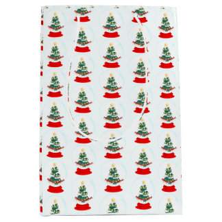 Christmas Snow Ball Medium Gift Bag