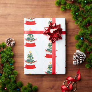 Christmas Snow Ball Wrapping Paper