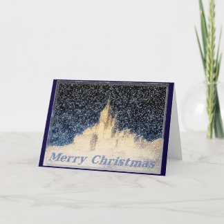 Christmas Snow Castle Greeting card
