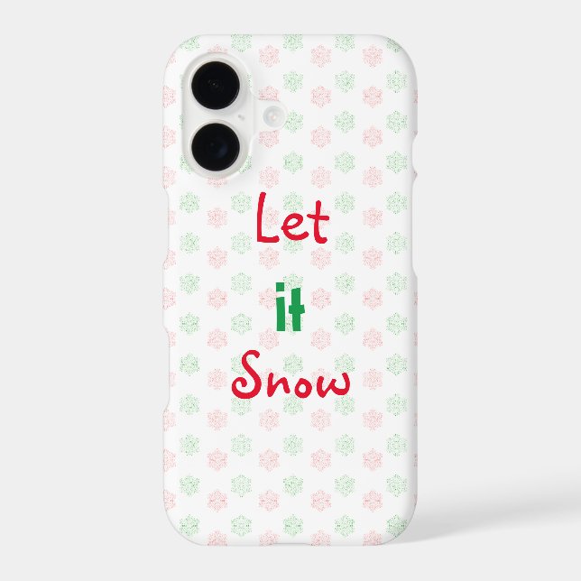 Christmas snow flake iphone case (Back)