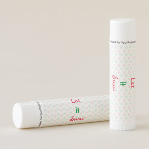 Christmas snow flake lip balm