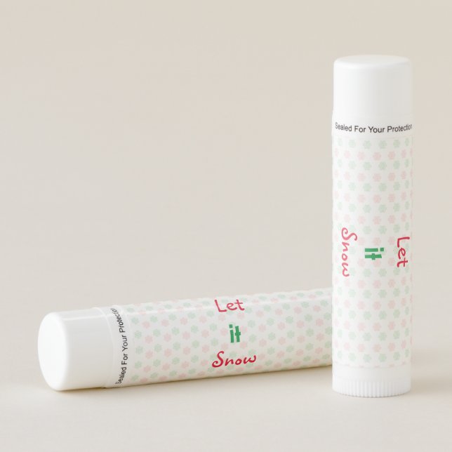 Christmas snow flake lip balm (Front)