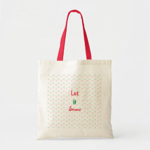 Christmas snow flake tote bag