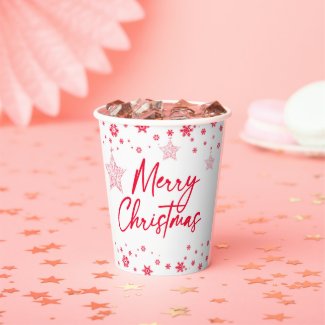 Christmas snow flakes ornaments PAPER CUPS