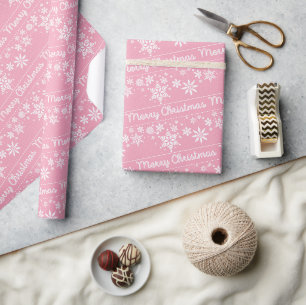 Christmas Snow Flakes Wrapping Paper