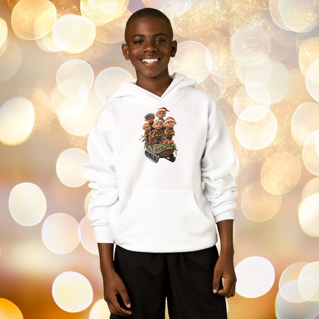 Christmas Snow Fun Boy's Hoodie (Creator Uploaded)