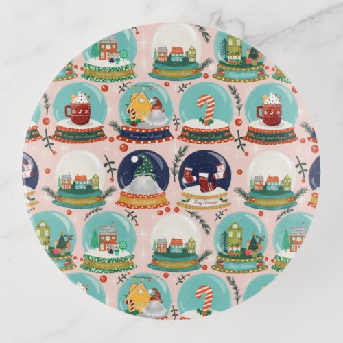 Christmas snow_globeGnomeGingerbread House Trinket Tray