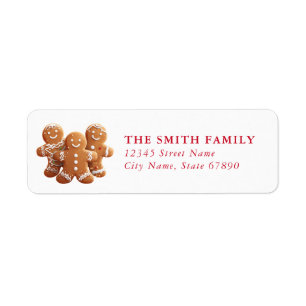 Christmas Snow Globe Return Address Labels