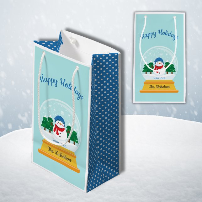 CHRISTMAS SNOW GLOBE SMALL GIFT BAG (Creator Uploaded)