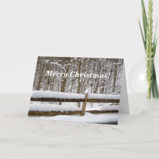 Christmas Snow Greeting Card (Front)