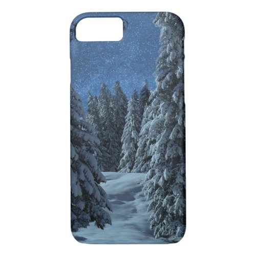 Christmas Snow Landscape iPhone 87 Case