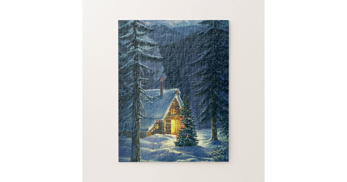 Christmas Snow Landscape Puzzle 