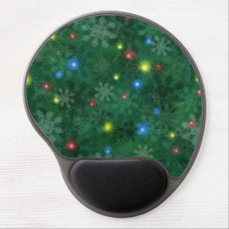 Christmas Snow Lights Gel Mouse Pad