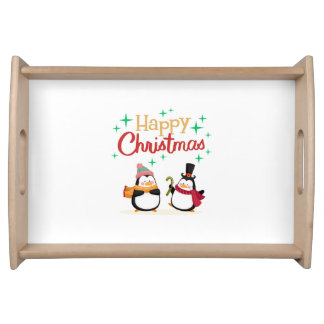 Christmas Snow Men serving tray