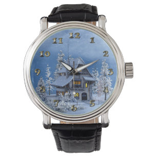 Christmas Snow on Gingerbread House Watch