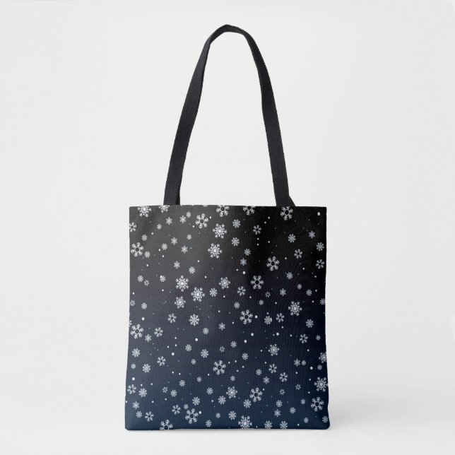 Christmas :  Snow Pattern Tote Bag (Front)