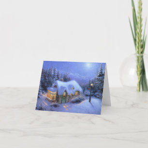 "Christmas Snow Scene" Greeting Card
