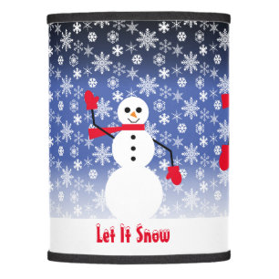 Christmas Snow Snowman Family Lamp Shade