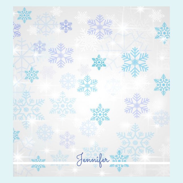 Christmas Snow w Name Stocking Stuffer Notepad (Creator Uploaded)