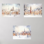 Christmas Snow Winter Wonderland Landscape Wall Art Sets<br><div class="desc">Christmas Snow Winter Wonderland Landscape Art Prints Posters Gallery Set | Rendered with the help of AI and then edited by me. Contact me if you need it on other items. | Compiled with love by Soumya's AI Renders -- I'm a professional Graphic Designer with 15 years experience in this...</div>