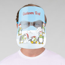 Christmas Snowballing Penguins