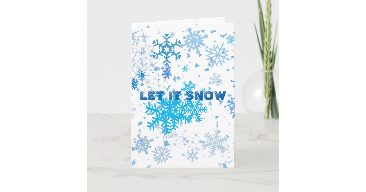 Christmas Snowfall Holiday Card Zazzle